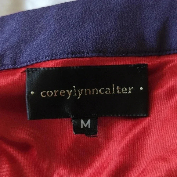 Corey Lynn Calter Purple color lock Pleated Dress - Picture 5 of 6